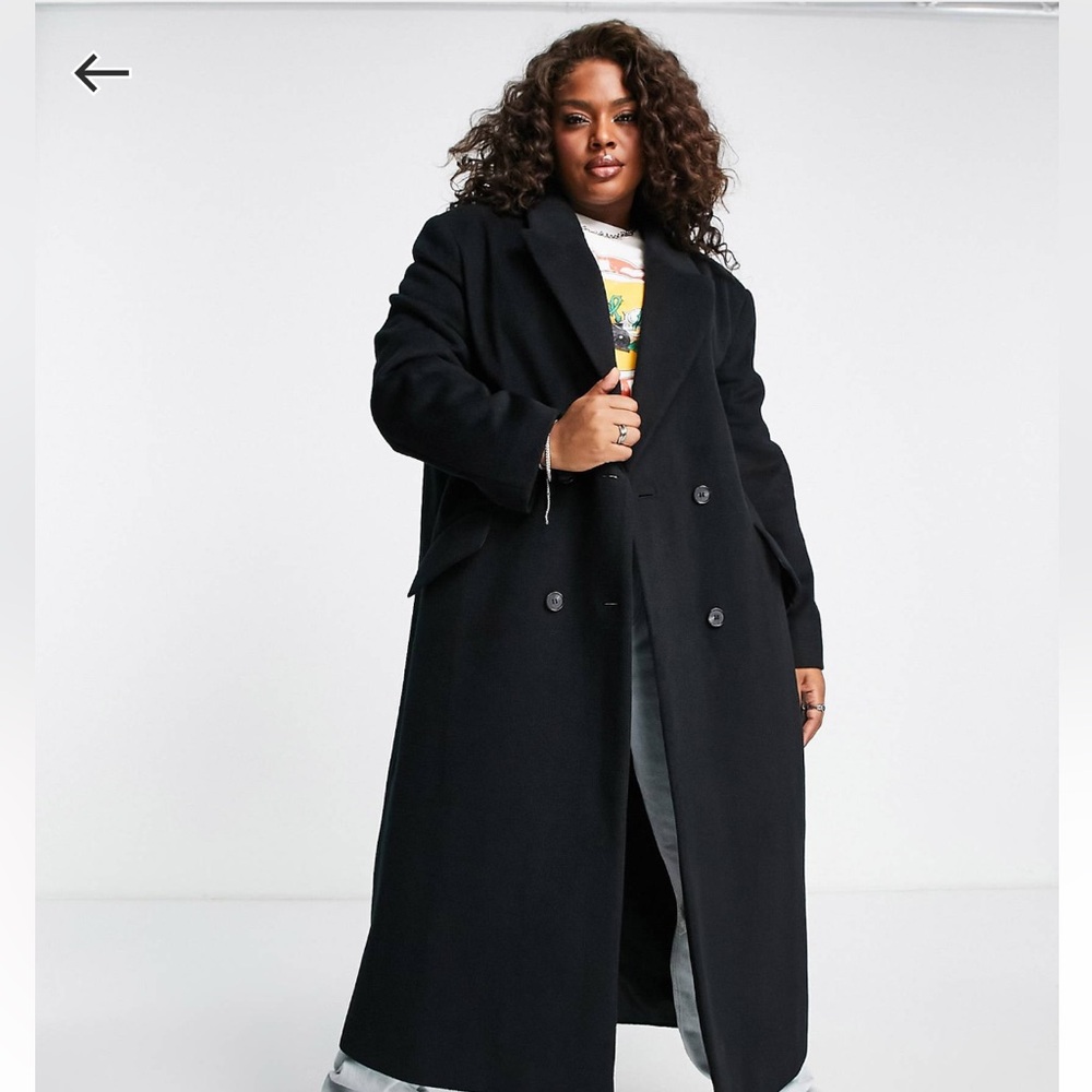Chic Black Overcoat
